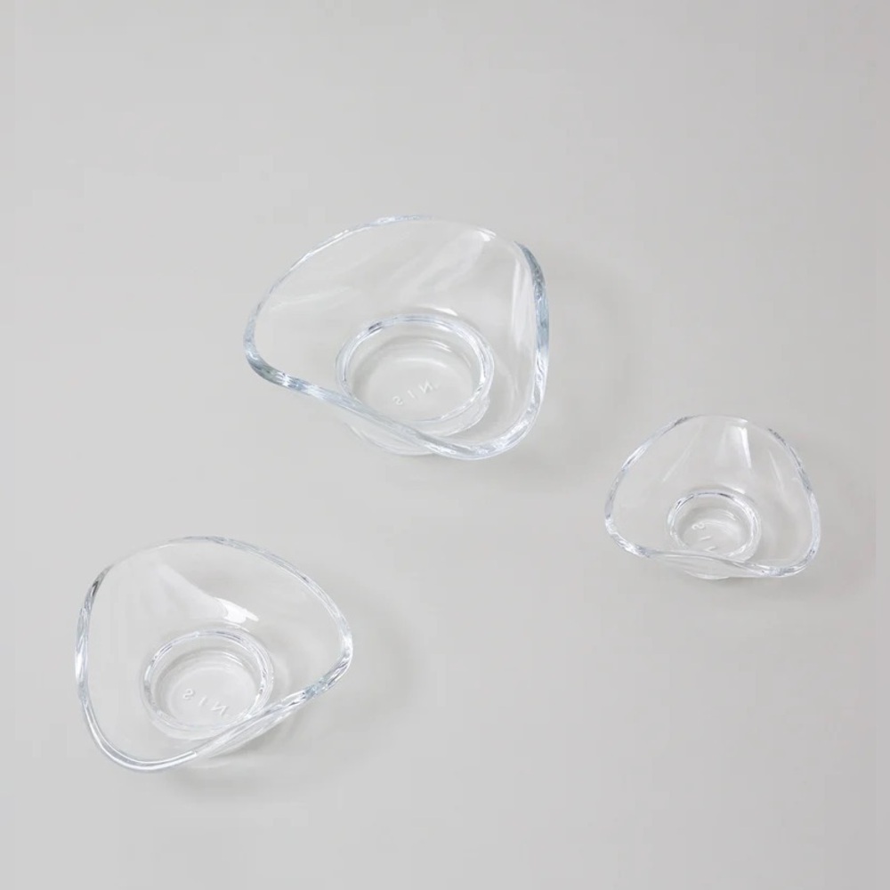 SIN urch glass decorative bowls set of 3